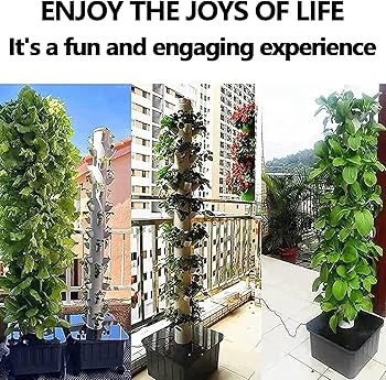 Amazon.co.jp: 45植物垂直水耕栽培タワー、水耕栽培システム